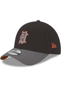 New Era Detroit Tigers Mens Black Color Pop 39THIRTY Flex Hat
