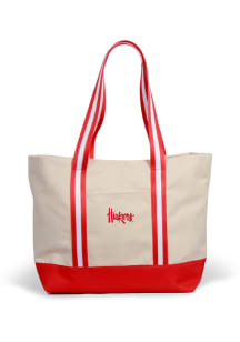 Nebraska Cornhuskers Scarlet Red Large Canvas Tote