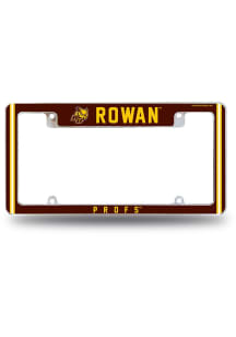 Rowan University Classic All Over Chrome License Plate Frame - Silver