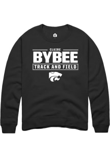 Claire Bybee K-State Wildcats Mens Black NIL Stacked Box Player Crew