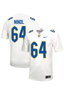 Nike Pitt Panthers White NIL Name And Number Football Jersey