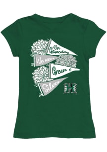 Vive La Fete Hawaii Warriors Girls Green Lexie Short Sleeve Tee