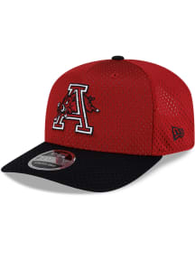 New Era Arkansas Razorbacks Jersey Mesh 9SEVENTY Stretch Snap Adjustable Hat - Cardinal