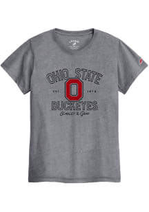 Ohio State Buckeyes Womens Ash Intramural Short Sleeve T-Shirt