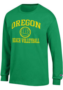Champion Oregon Ducks Green Beach Volleyball Icon Jersey Long Sleeve T Shirt