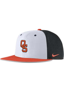 Nike Oklahoma State Cowboys Mens Black Aero True On-Field Baseball Fitted Hat