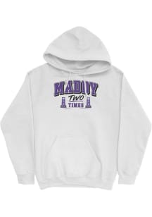 Madison Taylor Campus Ink Northwestern Wildcats Youth Maddy Two Times Long Sleeve Player Hoodie Wh..