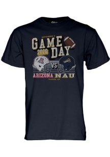 Blue 84 Arizona Wildcats Navy Blue Football vs Northern Arizona Short Sleeve T Shirt