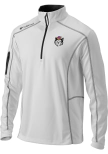 Columbia Washington Huskies Mens White Vault Heat Seal Omni Wick Shotgun Long Sleeve Qtr Zip Pullo..