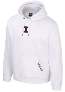 Colosseum Illinois Fighting Illini Mens White Freezer Burn Hood