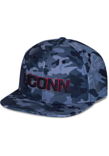 Pukka UConn Huskies Camo 6 Panel Adjustable Hat - Navy Blue