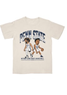 Campus Ink Penn State Nittany Lions Youth Ivory Caricature Player Tee