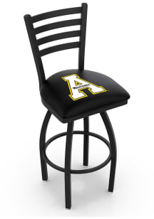 Appalachian State Mountaineers High Back Swivel Pub Stool - Black