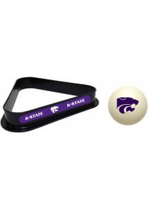 K-State Wildcats Team Logo Cue Ball Combo Billiard Ball Rack