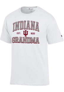 Champion Indiana Hoosiers White Est. Date Grandma Jersey Short Sleeve T Shirt