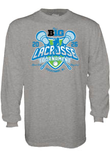 Blue 84 Big Ten Grey 2026 Big Ten Men's Lacrosse Tournament Long Sleeve T Shirt