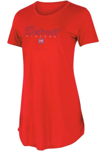 Concepts Sport Detroit Pistons Womens Red Marathon Loungewear Sleep Shirt