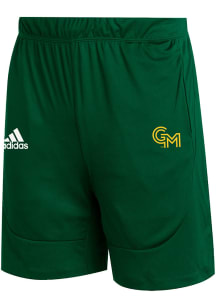 Adidas George Mason University Mens Green Sideline Knit Shorts