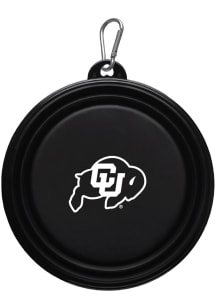 Colorado Buffaloes Collapsible Silicone Dog Pet Bowl Black