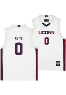 Malachi Smith  Campus Ink UConn Huskies White NIL Jersey