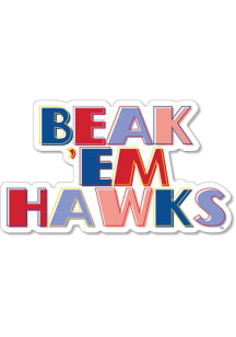 Kansas Jayhawks 2in Hawks Dizzler Stickers - Blue