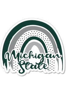 Michigan State Spartans 3.5in Rainbow Rugged Stickers - Green