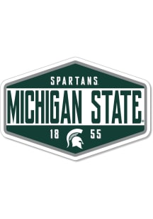 Michigan State Spartans 3.5in Est 1855 Rugged Stickers - Green