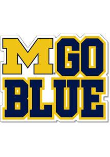 Michigan Wolverines Small Go Blue Stacked Magnet
