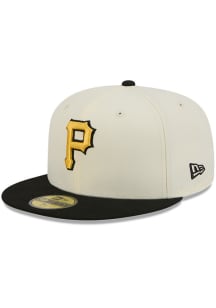 New Era Pittsburgh Pirates Mens White 2T Basic 59FIFTY Fitted Hat