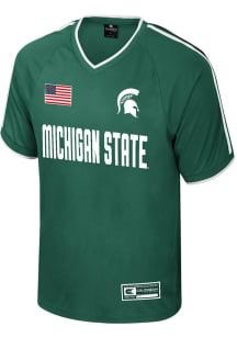 Colosseum Michigan State Spartans Mens Green Replica Soccer Jersey