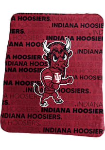Indiana Hoosiers Vintage Classic Fleece Blanket - Crimson