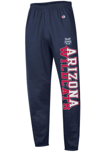 Champion Arizona Wildcats Mens Navy Blue Banded Boittom Sweatpants
