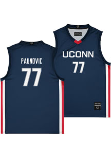 Uros Paunovic  Campus Ink UConn Huskies Navy Blue NIL Jersey