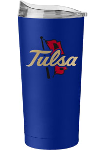 Logo Brands Tulsa Golden Hurricane 20 oz Flipside Powder Coat Alternate Stainless Steel Tumbler -..