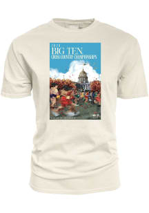 Blue 84 Big Ten Ivory 2026 Big Ten Cross Country Championships Poster Short Sleeve T Shirt