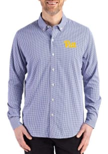 Cutter and Buck Pitt Panthers Mens Blue Skyline Long Sleeve Dress Shirt