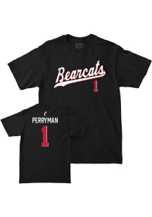Elijah Perryman Cincinnati Bearcats Youth Black NIL Script Player Tee