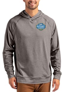 Cutter and Buck UCLA Bruins Mens Black 2026 WBB Champions Adapt Knit Hood Long Sleeve Hoodie