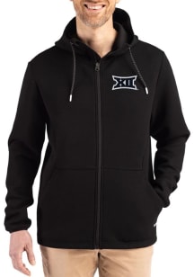 Cutter and Buck Big 12 Mens Black Epic Comfort Full Zip Light Weight Jacket