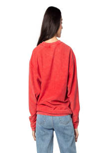 Cincinnati Bearcats Womens Red Corded Crew Sweatshirt