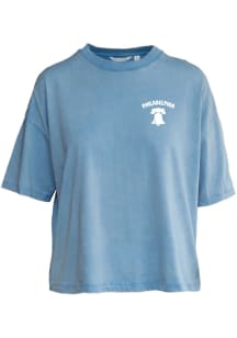 Philadelphia Womens Blue Philadelphia Icons Short Sleeve T-Shirt
