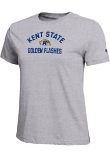 Champion Kent State Golden Flashes Womens Grey Name and Mascot Core Short Sleeve T-Shirt