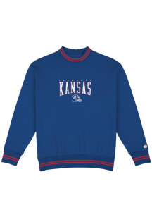 Homefield Kansas Jayhawks Mens Blue Football Fall Football Long Sleeve Fashion Sweatshirt