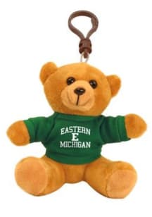 Eastern Michigan Eagles Bear Plush Keychain - Green