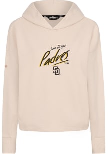 Levelwear San Diego Padres Womens Tan Sweet Sizzle Hooded Sweatshirt