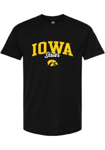 Summit Sportswear Iowa Hawkeyes Womens Black Sister Short Sleeve T-Shirt