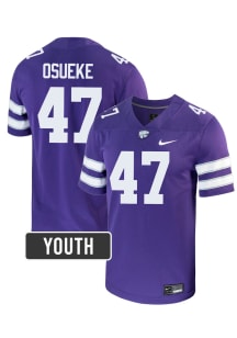 Ben Osueke K-State Wildcats Youth Purple Nike NIL Name And Number Football Jersey