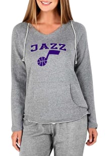 Concepts Sport Utah Jazz Womens Grey Mainstream Hooded Sweatshirt