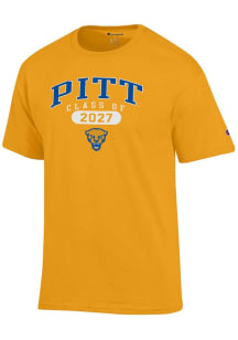 Champion Pitt Panthers Gold Class of 2027 Jersey Short Sleeve T Shirt
