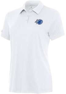 Antigua Orlando Magic Womens White Reprocess Recycled Short Sleeve Polo Shirt